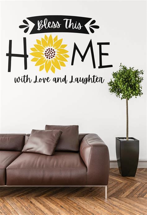 Bless this home svg love and laughter SVG for Art Prints | Etsy