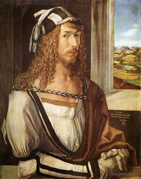 Self-Portrait at 26 - Albrecht Durer Oil Painting for Sale