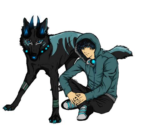 deviantART+Wolf | Hanzo ~ Kreptis Wolf and Human Version by Blue-Rakuen | Blue anime, Human art ...