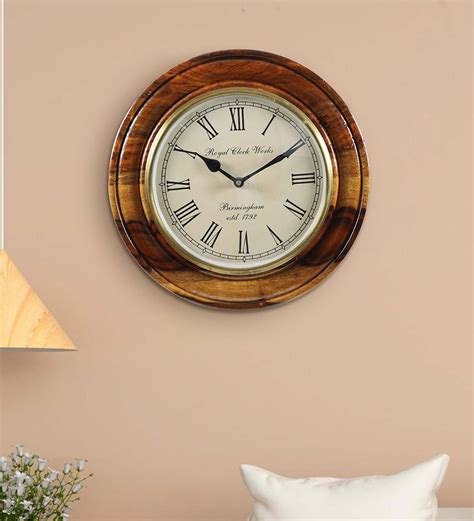 Buy Brown Wood Wall Clocks at 55% OFF by Aapno Rajasthan | Pepperfry