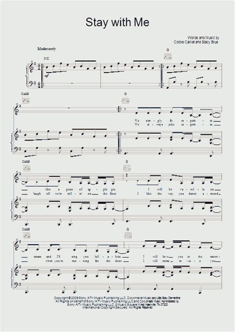 Stay With Me Piano Sheet Music | OnlinePianist