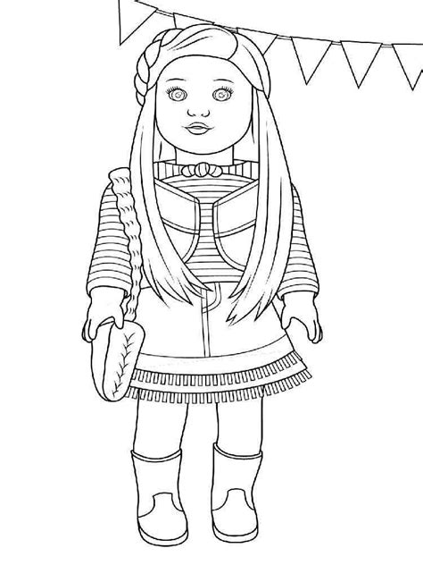 American Girl Doll coloring pages