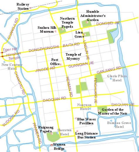 Suzhou city map