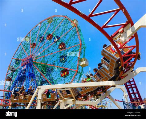 Rides at Coney Island, New York Stock Photo - Alamy