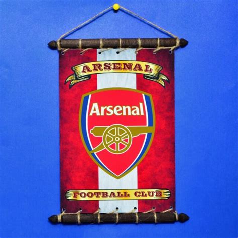 FC ARSENAL Grunge FLAG & CREST, SET 5in1: Banner Sticker Pennant Postcard Magnet | eBay