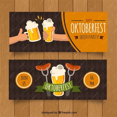 Free Vector | Oktoberfest banner design