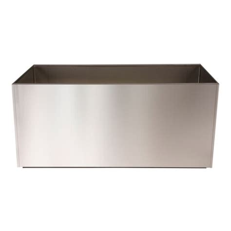 Stainless Steel Rectangular Planter | Wayfair