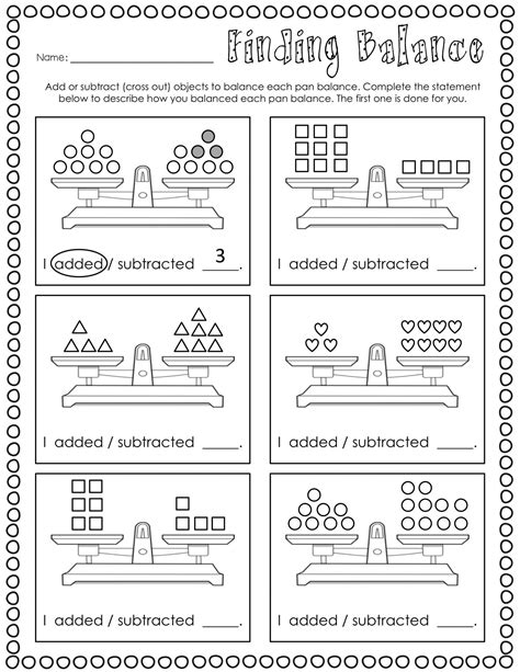 Measurement Mass Pan Balance Worksheets | 101 Activity