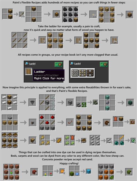 Paint's Flexible Recipes - Minecraft Customization - CurseForge