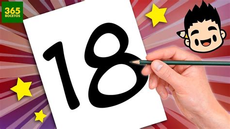 INCREDIBLE TRICK WITH NUMBER 18 - DRAWING WITH NUMBER 18 - YouTube