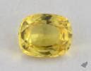 1.84 Carat Yellow Sapphire Cushion Cut Solitaire Engagement Ring in 14K ...