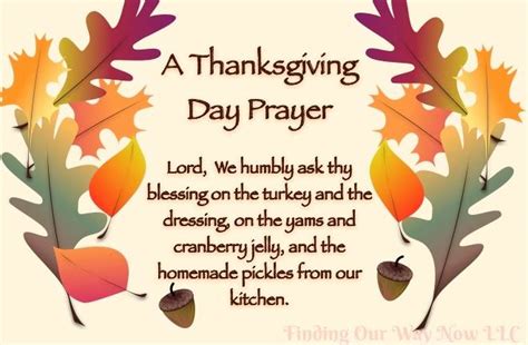 Thanksgiving Prayers