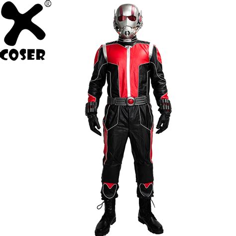 XCOSER Ant Man Costume New Movie Superheros Ant man Cosplay Suit PU ...