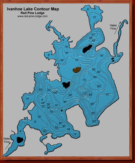 Depth Map of Ivanhoe Lake