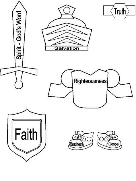 Armor Of God Coloring Pages - Coloring Home