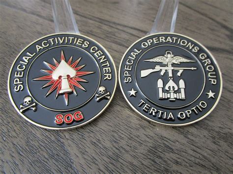 "CIA SAC SOG Special Activities Center Special Operations Group Challenge Coin Measures approx ...