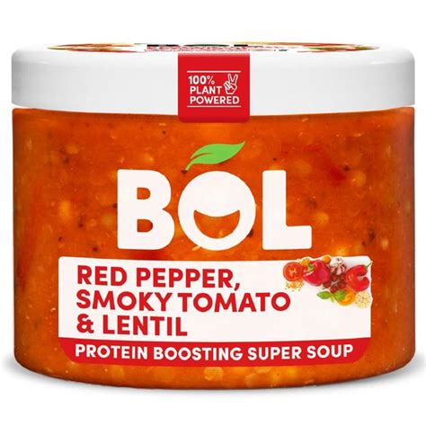 BOL Smokey Tomato & Lentil Protein Boosting Super Soup 500g from Ocado