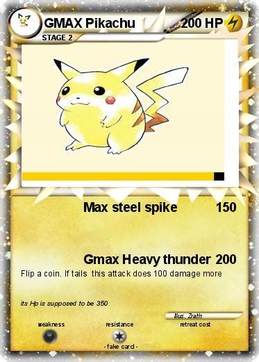 Pokémon GMAX Pikachu 1 1 - Max steel spike - My Pokemon Card