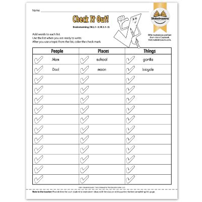 Free 2nd Grade Writing Activities | Studentreasures Publishing - Worksheets Library