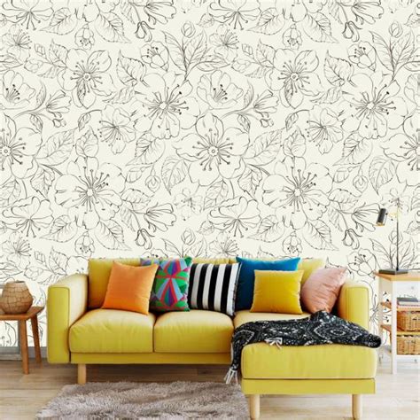 WallWear Wallpapers & Wall Stickers Model (BlastFlower) Pack Of 1 Roll (40x300) cm Wallpaper For ...