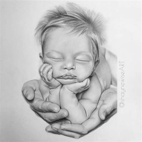 Hand Drawn Portraits, Baby Portraits, Custom Portraits, Family Portraits, Pencil Portrait ...