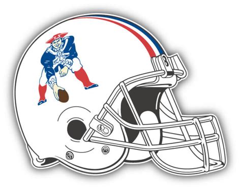 New England Patriots NFL Football Old Helmet Sticker - 3'', 5'' or 6 ...