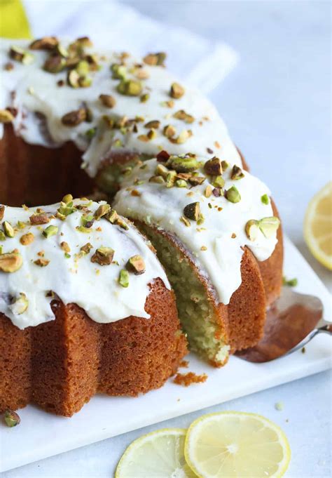 Pistachio Lemon Bundt Cake - An Easy Pistachio Cake Recipe