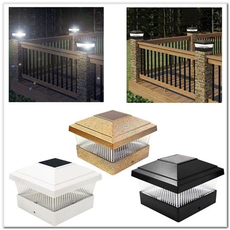 Solar Powered Deck Post Cap Lights - Decks : Home Decorating Ideas ...