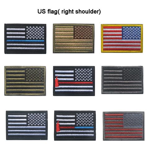 Embroidered USA Flag Patches Army Badge Tactical Military Patches ...