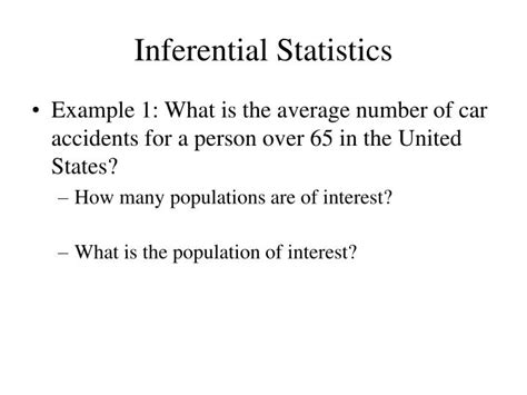 PPT - Statistical Inference PowerPoint Presentation - ID:3474557