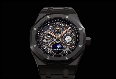 Audemars Piguet - Royal Oak Perpetual Calendar Black Ceramic Openworked ...