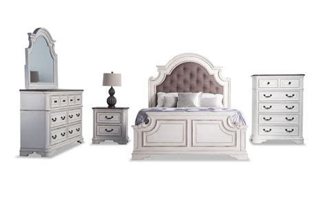 Scarlett 5 Piece Queen White Bedroom Set | Bob's Discount Furniture ...