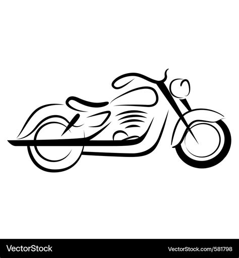 Chopper motorcycle Royalty Free Vector Image - VectorStock