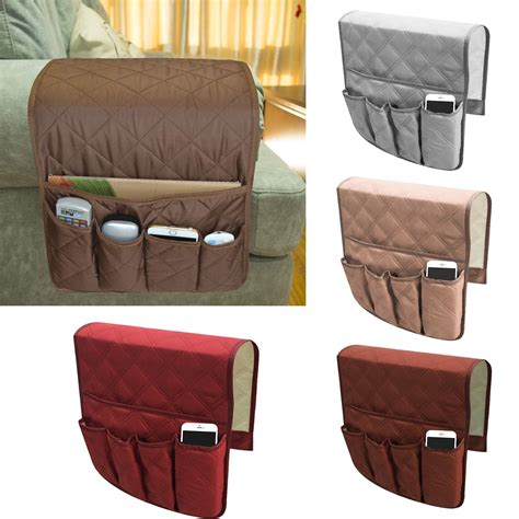 TSV Anti-Slip Sofa Armchair Organizer, Couch Armrest Storage Pocket ...