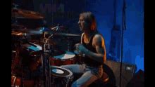 Phil Rudd Drums GIF - Phil Rudd Drums Drummer - Discover & Share GIFs