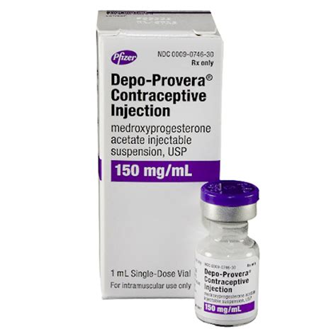 Depo-Provera Contraceptive for Injection 150 mg/mL Single Dose Vial (B ...