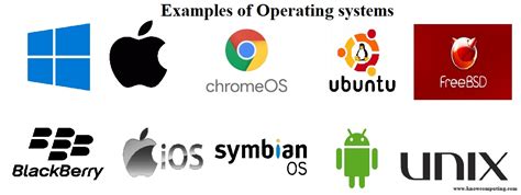 Examples of operating systems (OS) and their characteristics - Know Computing