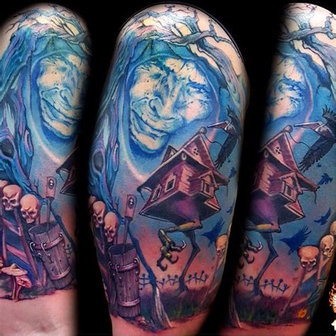 Baba Yaga tattoo by Beth Swilling #babayaga #BethSwilling #witch #hut ...