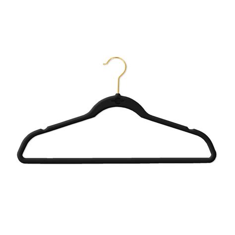 Honey-Can-Do Velvet Touch Black Suit Hanger (50-Pack)-HNG-01884 - The ...