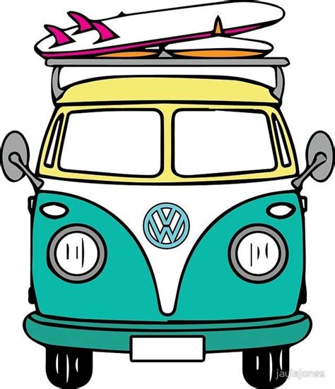 Pin by Marcel Cerri on volkSWAGen | Vans stickers, Hippie van, Cute ...