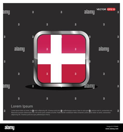 Denmark flag design vector Stock Vector Image & Art - Alamy