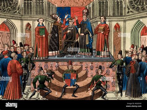 The Coronation of King Henry IV Stock Photo - Alamy