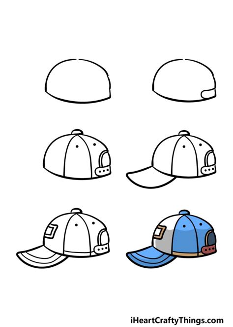 Cap Drawing - How To Draw A Cap Step By Step