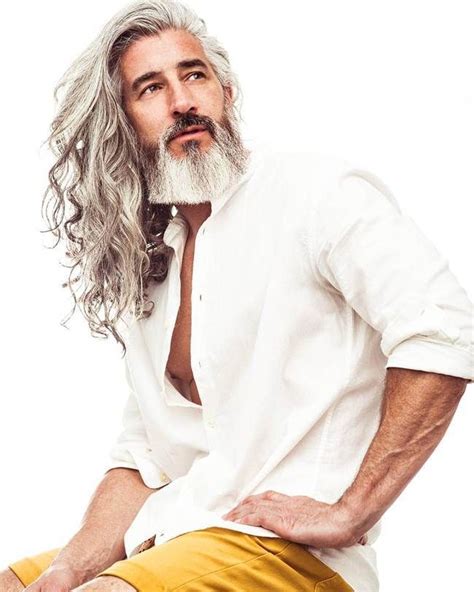 R Jack Foley, A True Fashion Icon | Long hair styles men, Grey hair men ...