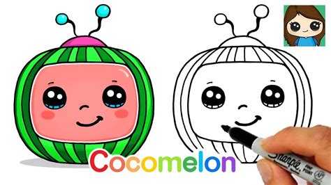 How to Draw the Cocomelon Logo Easy