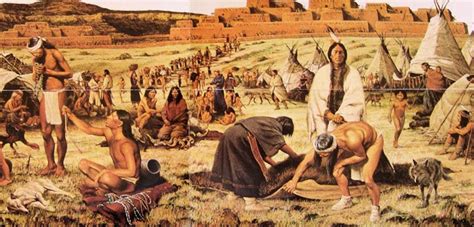Pecos Pueblo trading with Plains tribes, painting by Louis S Glanzman | Northwest coast indians ...