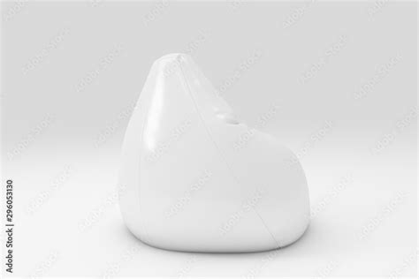 Bean Bag Chair White Render Top Stock Photo | Adobe Stock