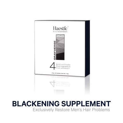 HAESTIC No.1 Men Hair Growth & Hair Blackening Programme | Haestic.com