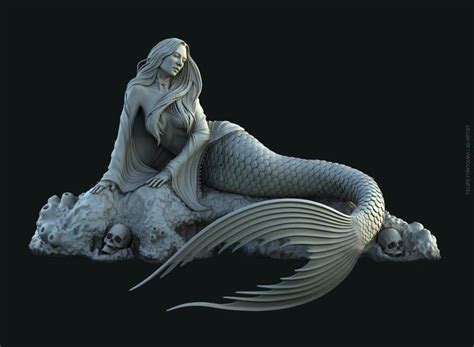 Mermaid sculpture, Mermaid art, Mermaid statues