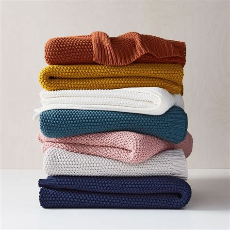 Cotton Knit Throws